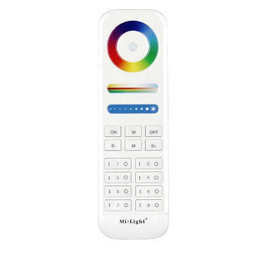 Afstandsbediening slimme verlichting - 8 groepen - RGB+ DUAL WHITE Afstandsbediening slimme verlichting - 8 groepen - RGB+ DUAL WHITE